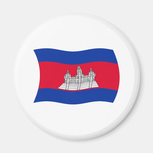 Íman Ímã da Bandeira do Camboja (Frente)