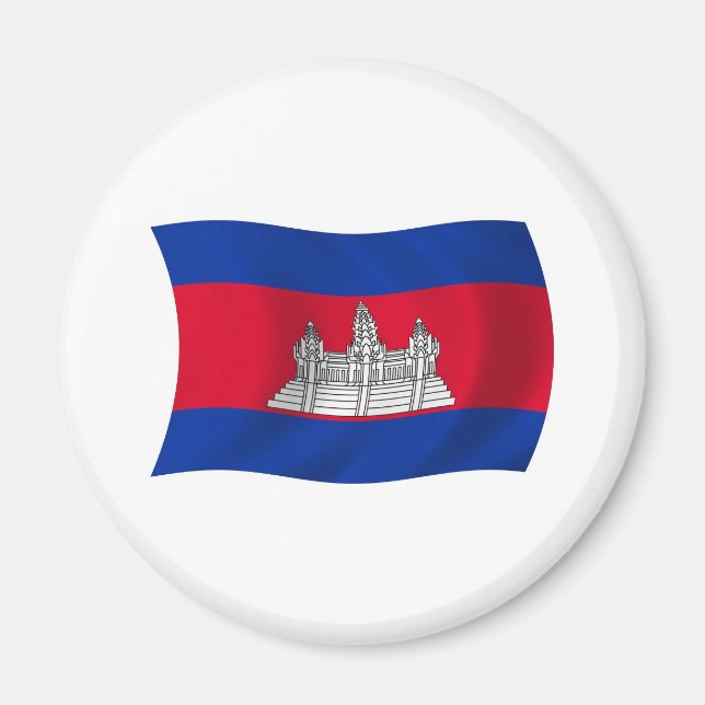 Íman Ímã da Bandeira do Camboja (Frente)