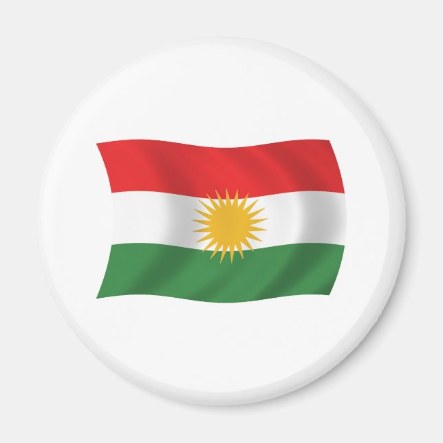 Íman Ímã da Bandeira do Curdistão (Frente)