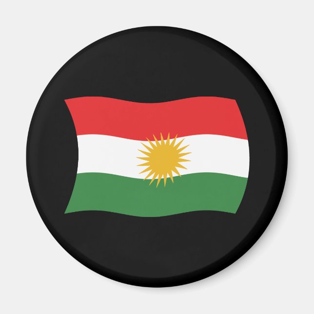 Íman Ímã da Bandeira do Curdistão (Frente)