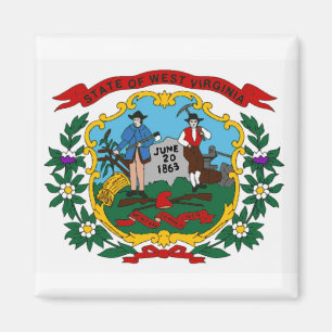 Íman Ímã da bandeira do estado de West Virginia