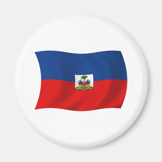Íman Ímã da Bandeira do Haiti (Frente)