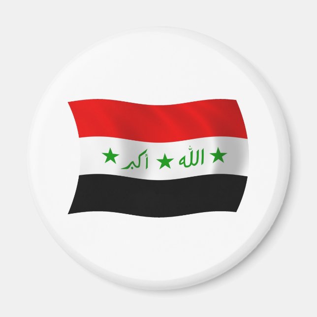Íman Ímã da Bandeira do Iraque (Frente)