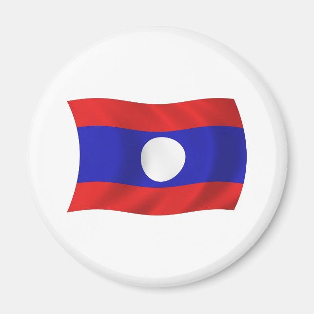 Íman Ímã da Bandeira do Laos (Frente)