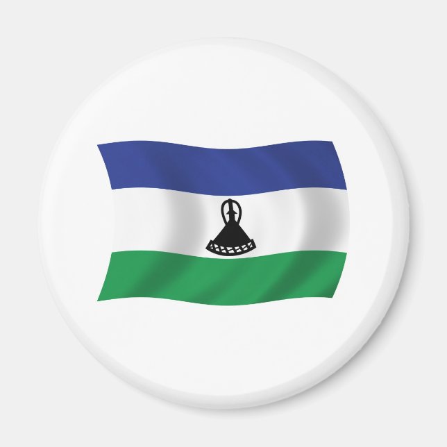 Íman Ímã da Bandeira do Lesoto (Frente)