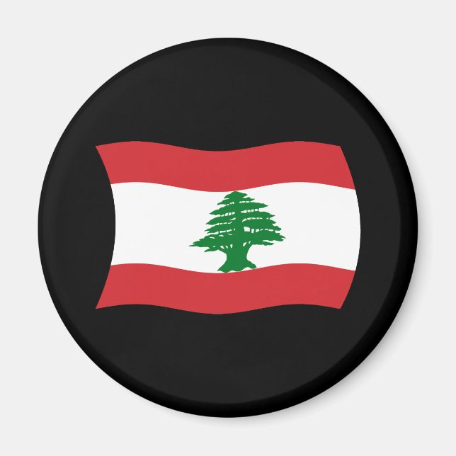Íman Ímã da Bandeira do Líbano (Frente)