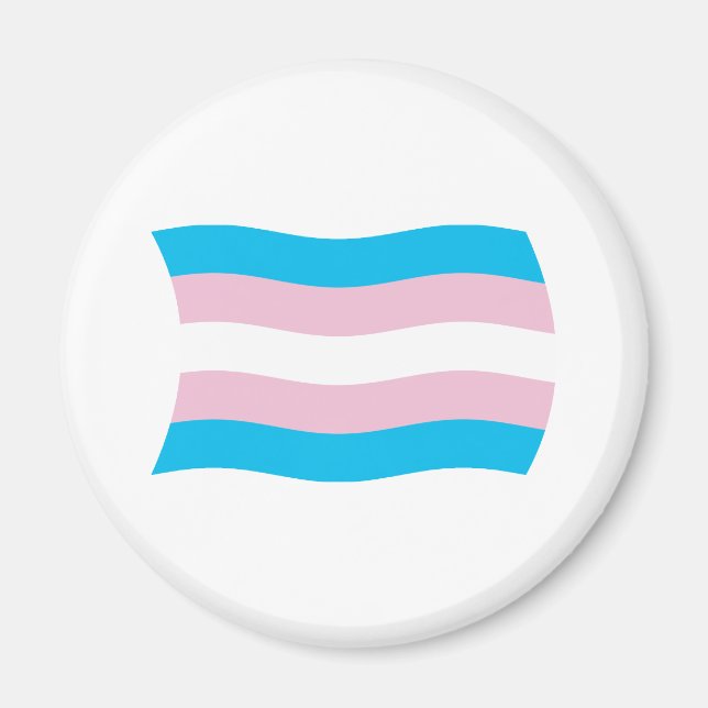 Íman Ímã da Bandeira do Orgulho Transgênero (Frente)