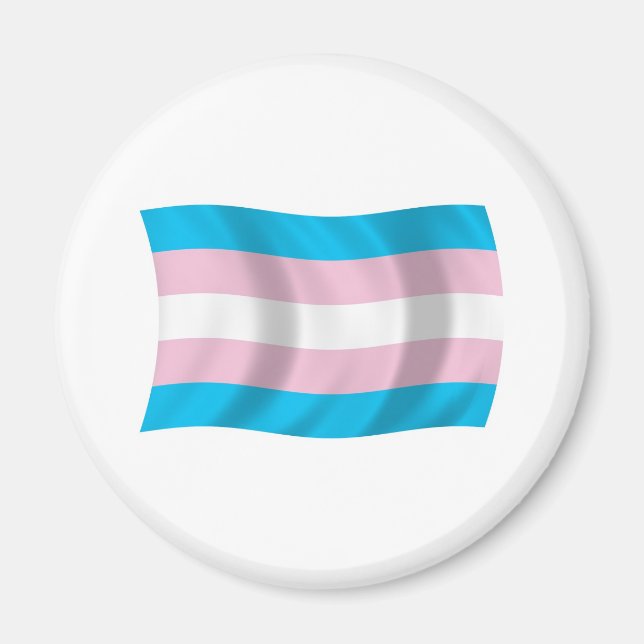 Íman Ímã da Bandeira do Orgulho Transgênero (Frente)