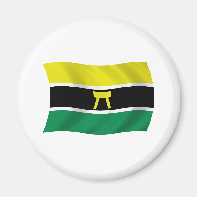 Íman Ímã da Bandeira do Povo Ashanti (Frente)
