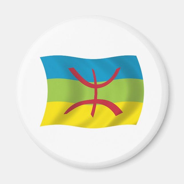 Íman Ímã da Bandeira do Povo Berbere (Frente)