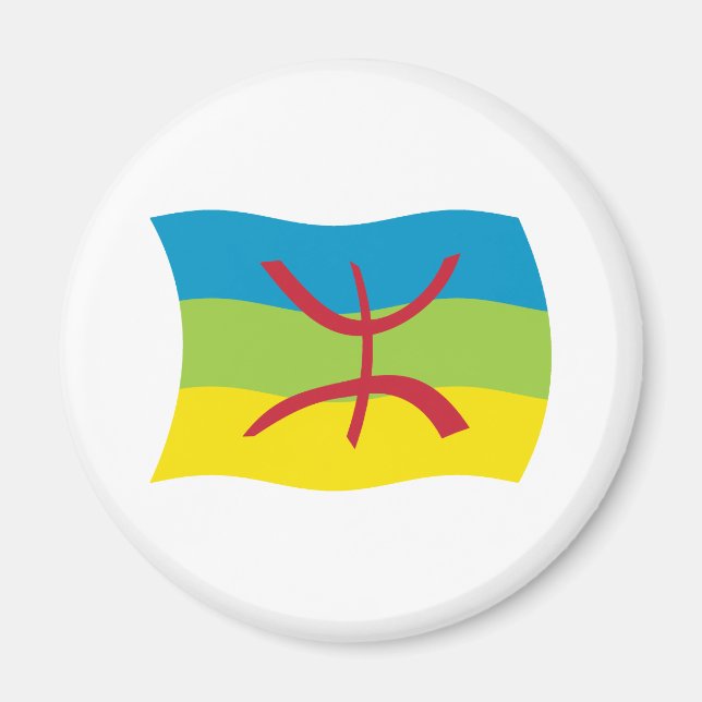 Íman Ímã da Bandeira do Povo Berbere (Frente)