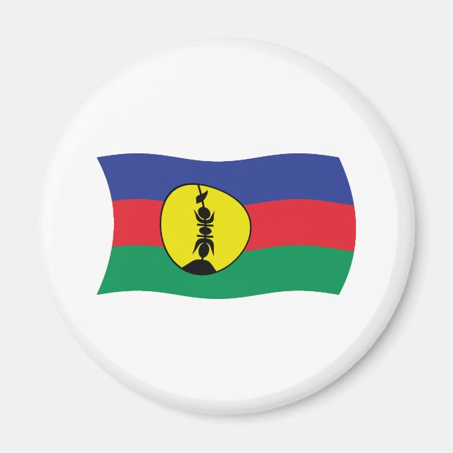 Íman Ímã da Bandeira do Povo Kanak (Frente)