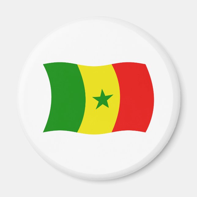 Íman Ímã da Bandeira do Senegal (Frente)