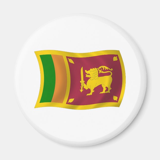 Íman Ímã da Bandeira do Sri Lanka (Frente)