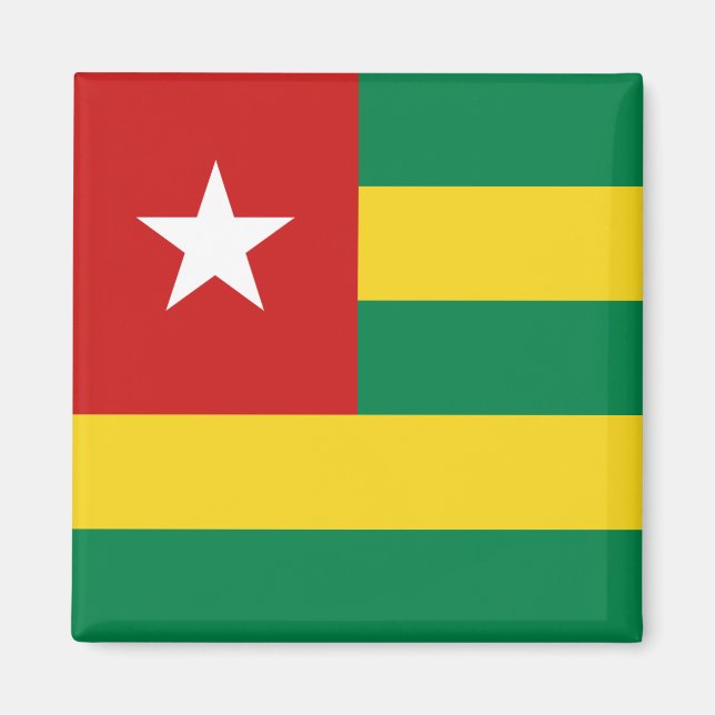 Íman Ímã da Bandeira do Togo (Frente)