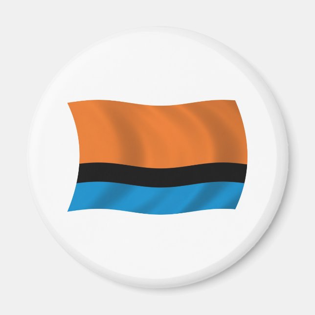 Íman Ímã da Bandeira dos Chagossianos (Frente)