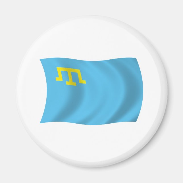 Íman Ímã da Bandeira dos Tártaros da Crimeia (Frente)