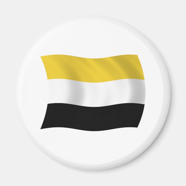 Íman Ímã da Bandeira Garifuna (Frente)
