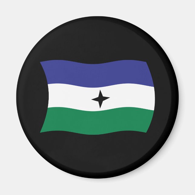 Íman Ímã da Bandeira Nacionalista Bubi (Frente)