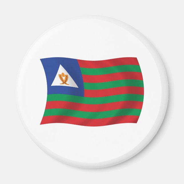Íman Ímã da Bandeira Tribal Bubi (Frente)