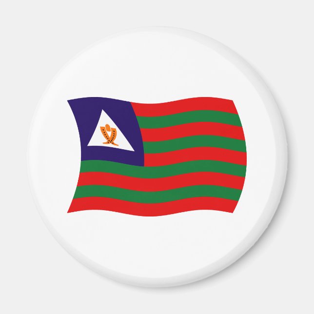 Íman Ímã da Bandeira Tribal Bubi (Frente)
