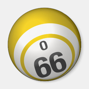 Íman Ímã da bola do bingo de O 66