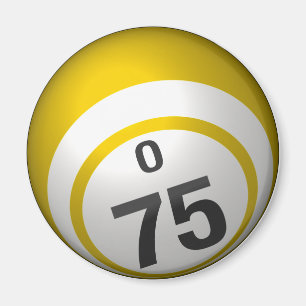 Íman Ímã da bola do bingo de O 75