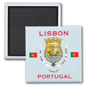 Íman Ímã da brasão de Lisboa Portugal