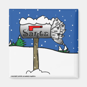 Íman Ímã da caixa postal do papai noel
