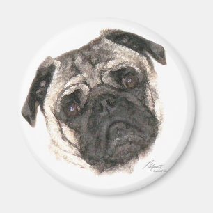 Íman Ímã da caneca do Pug