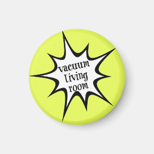 Íman ímã da carta da tarefa - sala de visitas do vác