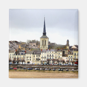 Íman Ímã da cena do banco de rio de Saumur