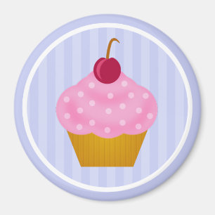 Íman Ímã da cereja do cupcake de Kawaii