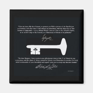 Íman Ímã da chave da liberdade de George Washington