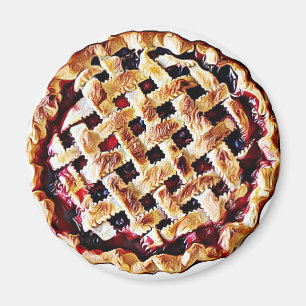 Íman Ímã da comida do divertimento da torta de mirtil