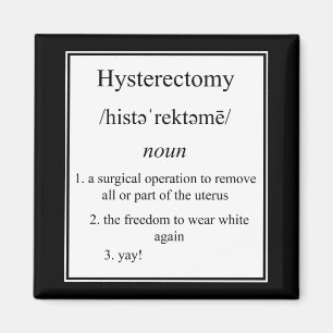 Íman Ímã da definição da histerectomia