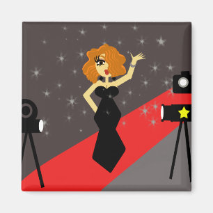 Íman Ímã da diva de Hollywood da estrela