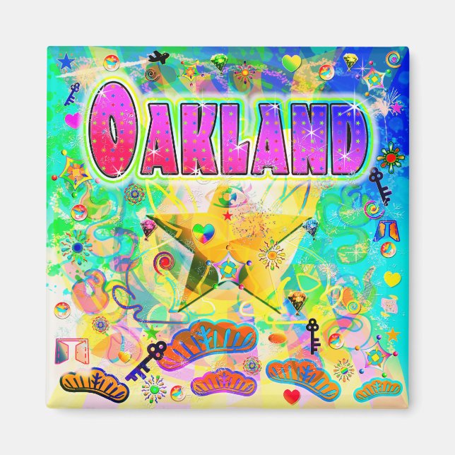 Íman Ímã da Era de Oakland (Frente)