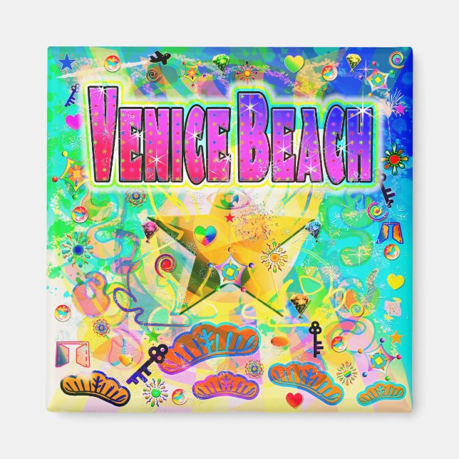 Íman Ímã da Era de Venice Beach (Frente)