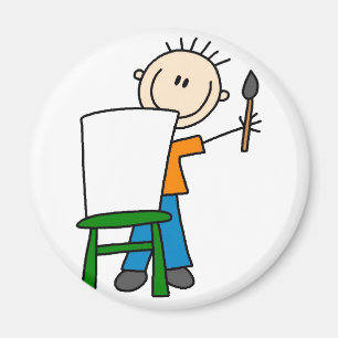 Íman Ímã da escola da pintura do menino
