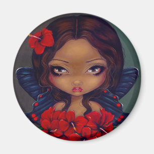 Íman "Ímã da fada vermelha do hibiscus"