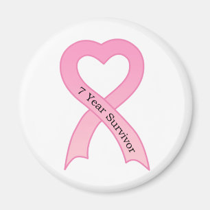 Íman Ímã da fita do rosa do sobrevivente de 7 anos