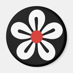 Íman Ímã da flor branca