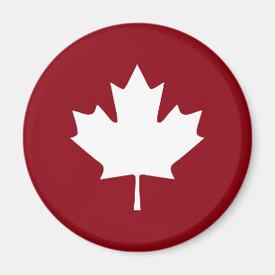 Íman Ímã da folha de bordo de Canadá - cores reversa