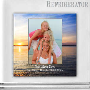 Íman Ímã da foto da mamã da família da praia o melh