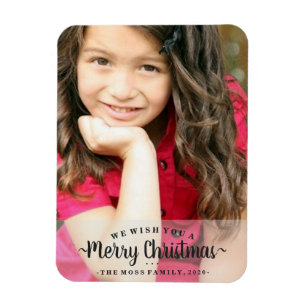 Íman Ímã da foto - nós desejamos-lhe o Feliz Natal