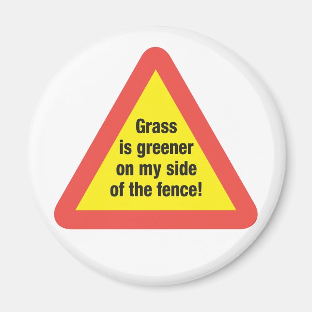 Íman Ímã da Grama Mais Verde (Frente)