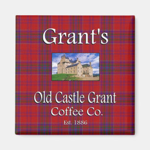 Íman Ímã da Grant's Old Castle Grant Coffee Co.