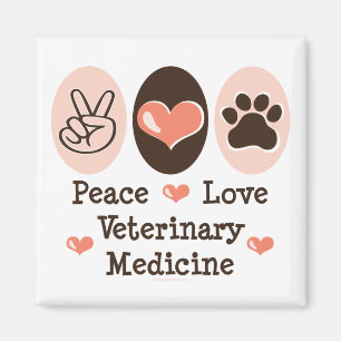 Íman Ímã da medicina veterinária do amor da paz