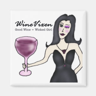 Íman Ímã da menina má" do Vixen do vinho "
